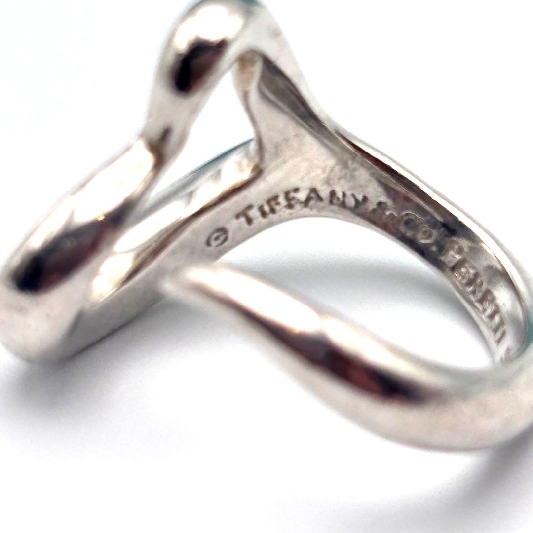【美品】Tiffany ティファニー　オープンハートリング　シルバー　10.5号