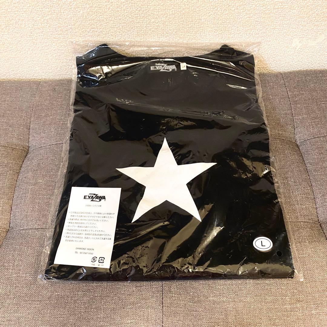 新品☆E.YAZAWA 矢沢永吉 星 HIBIYA Tシャツ ブラック 黒 - メルカリ
