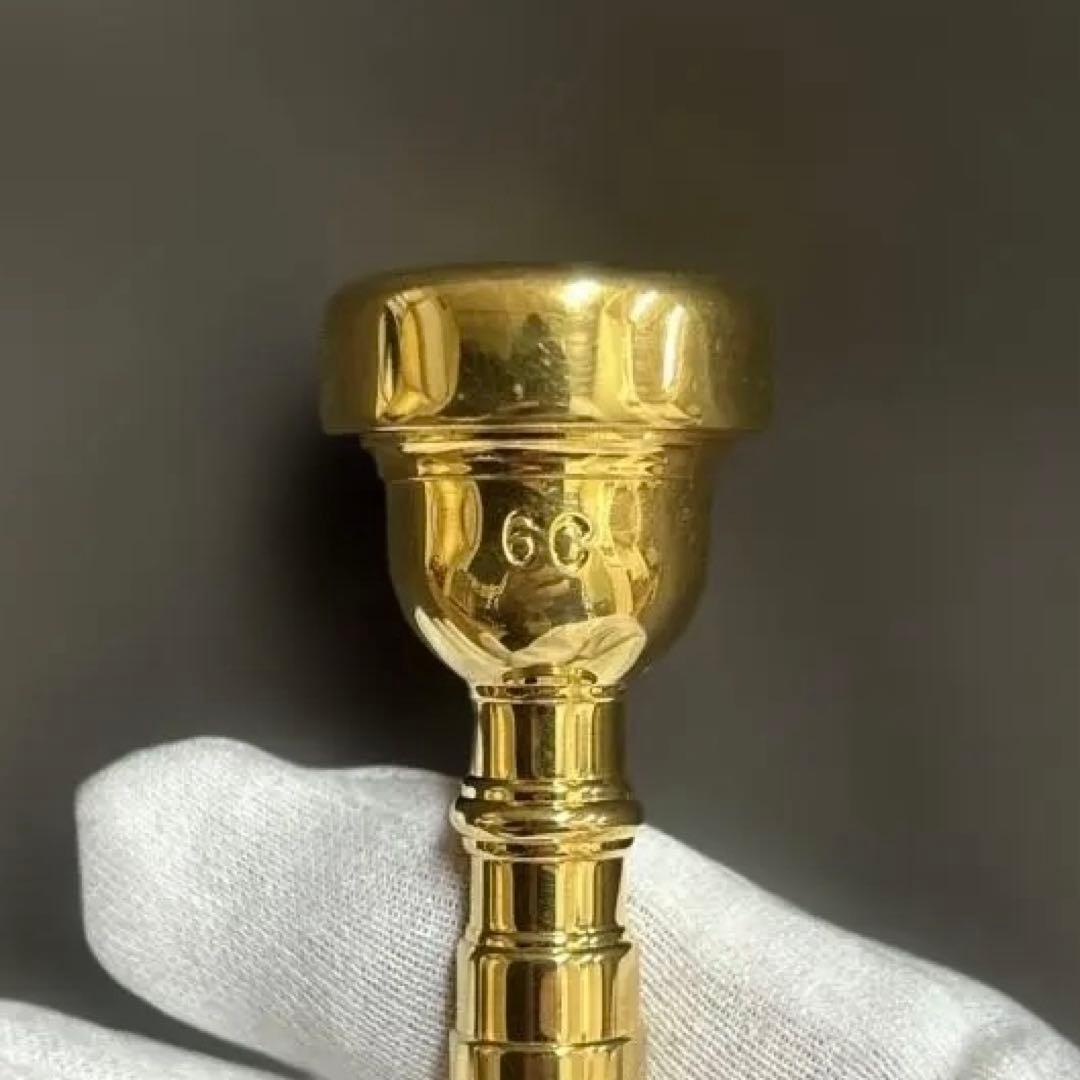 かなたさん専用Bach 6C 旧刻印ゴールドプレート　 トランペットマウスピース