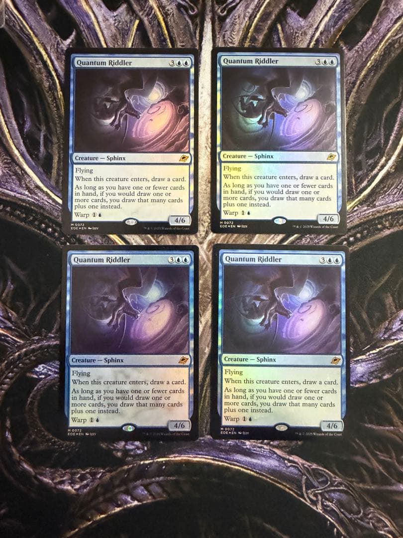 foil】量子の謎かけ屋 英語 4枚セット MtG 量子の謎かけ屋⁄Quantum