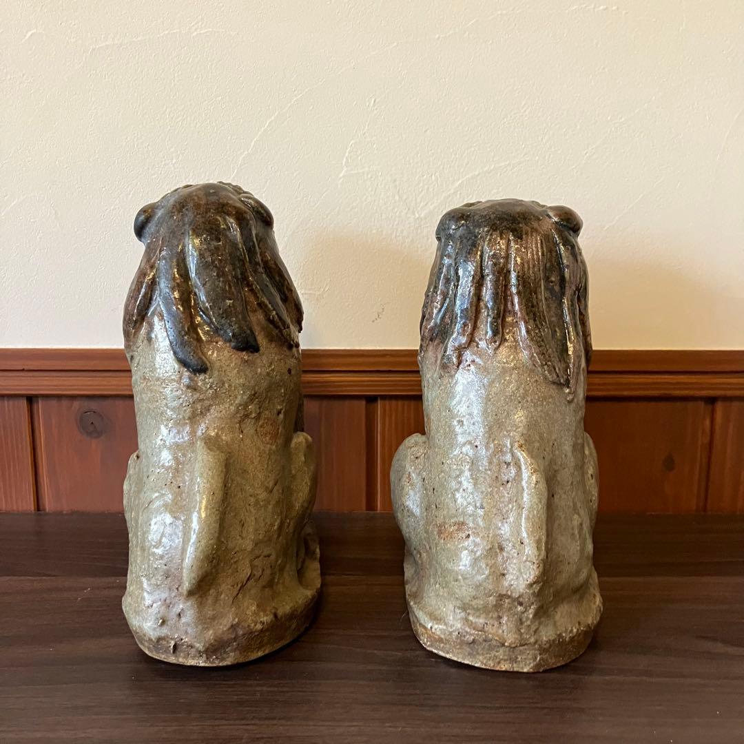 シーサー 狛犬 置物 骨董 古美術 縁起物