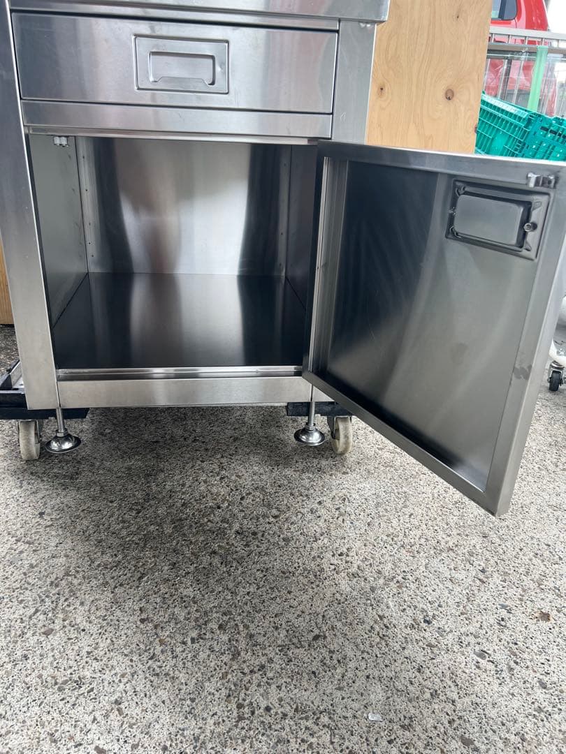 引出し付き調理台550x750x700