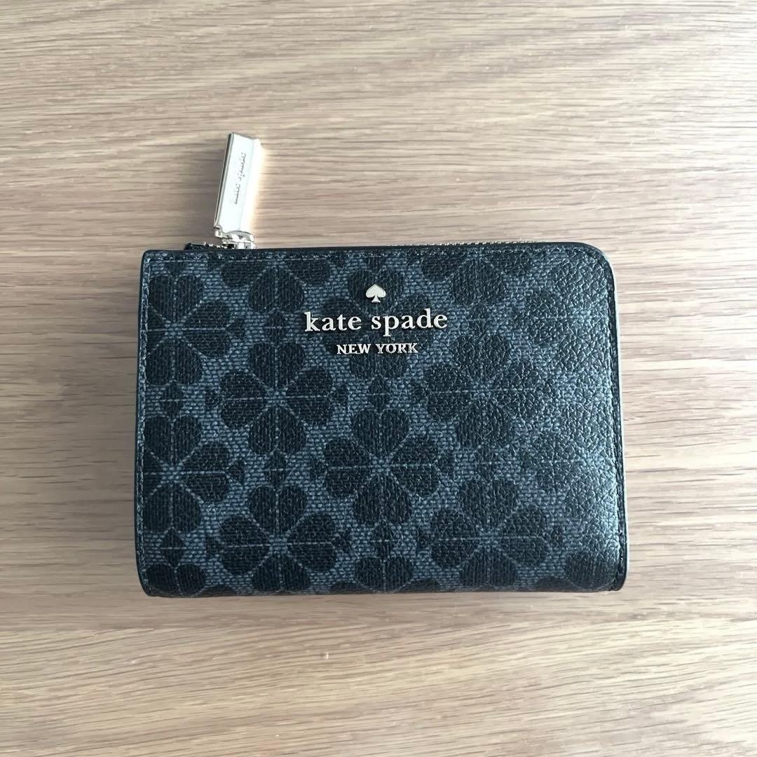 ケイトスペード スペードフラワースモールL-ジップ ウォレット 二折り財布
