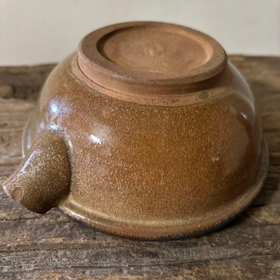 古い小砂焼片口　平清水　酒器　アンティーク　骨董　古民芸　検:白洲正子　李朝