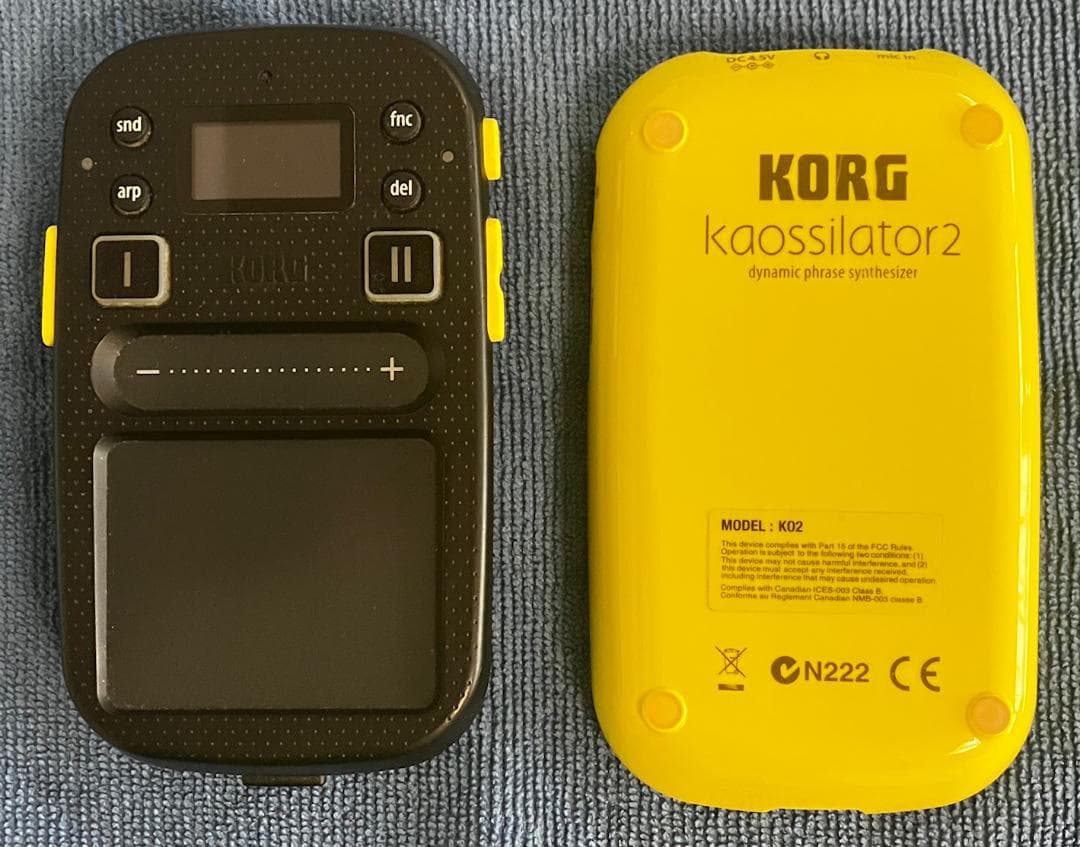 美品】KORG kaossilator2 イエロー ACアダプター付き