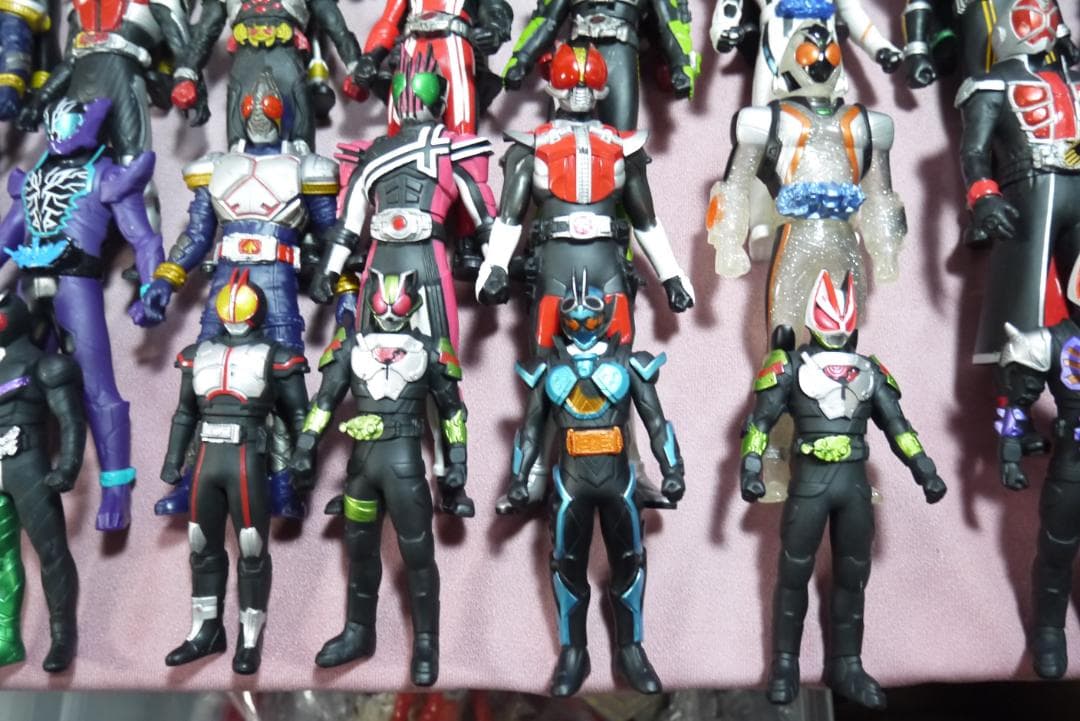 ライダーヒーローシリーズ　ビッグサイズソフビフィギュアほか　69体セット