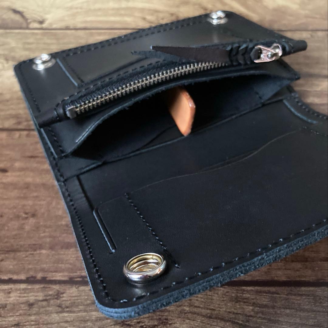 【お札を折らずに収納】COW CRUSTトラッカーウォレット150（ミドル）3層