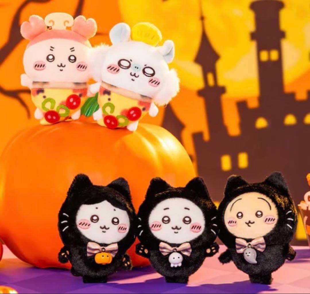 ちいかわ 黒猫のマスコットハロウィンうさぎ10個セット