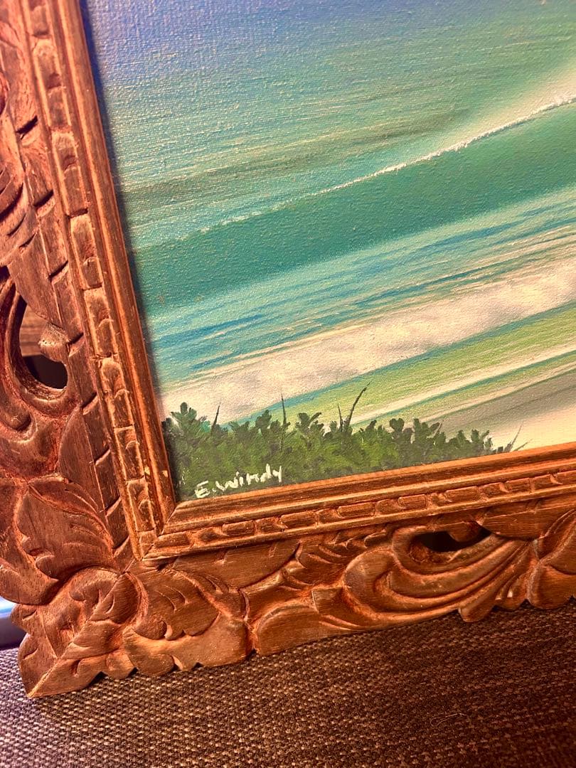 G.windy 油絵 波