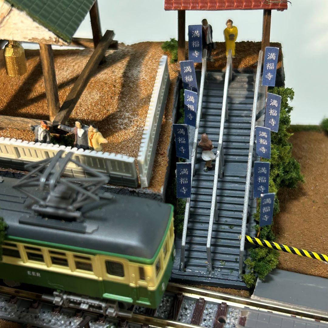 ♥YOU♥様　ご予約品　江ノ電腰越　満福寺と踏切　鉄道ジオラマ　Nゲージ
