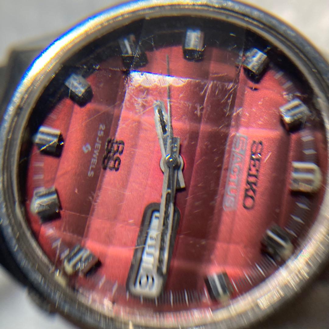 セイコー　5 アクタス　自動巻き　6106 カットガラス