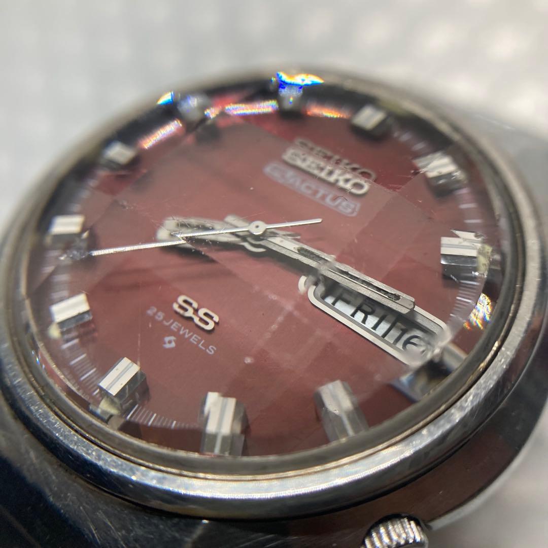 セイコー　5 アクタス　自動巻き　6106 カットガラス