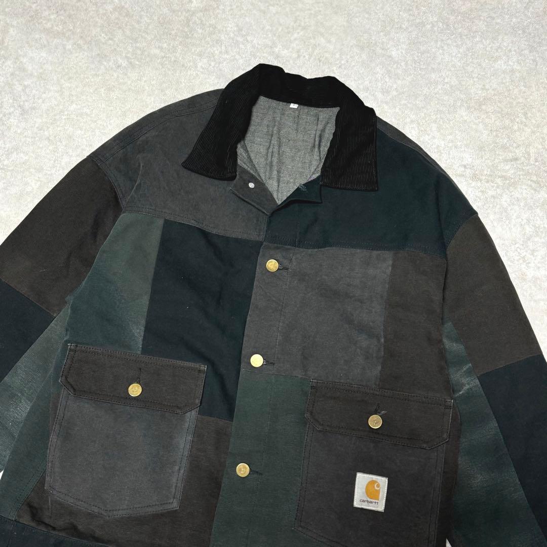 カーハート　carhartt リメイク　再構築パッチワーク　ジャケット