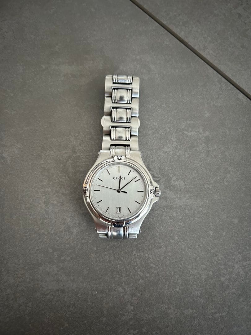 GUCCI グッチ 腕時計 9040M 人気モデル シルバー【動作OK】
