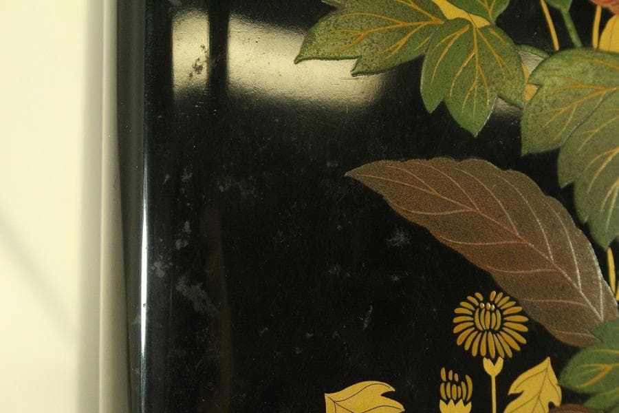 平安象彦造 草花蒔絵 光琳形 文庫 共箱 未使用(A632) - メルカリ