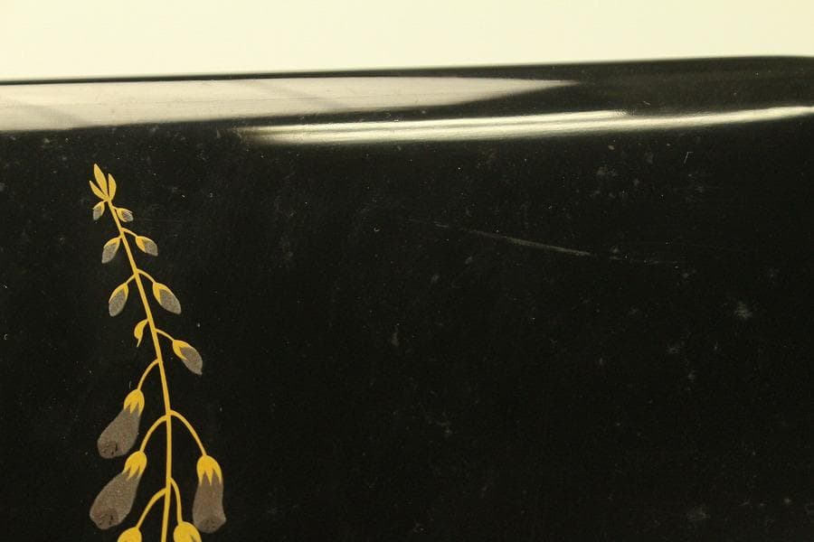 平安象彦造 草花蒔絵 光琳形 文庫 共箱 未使用(A632) - メルカリ