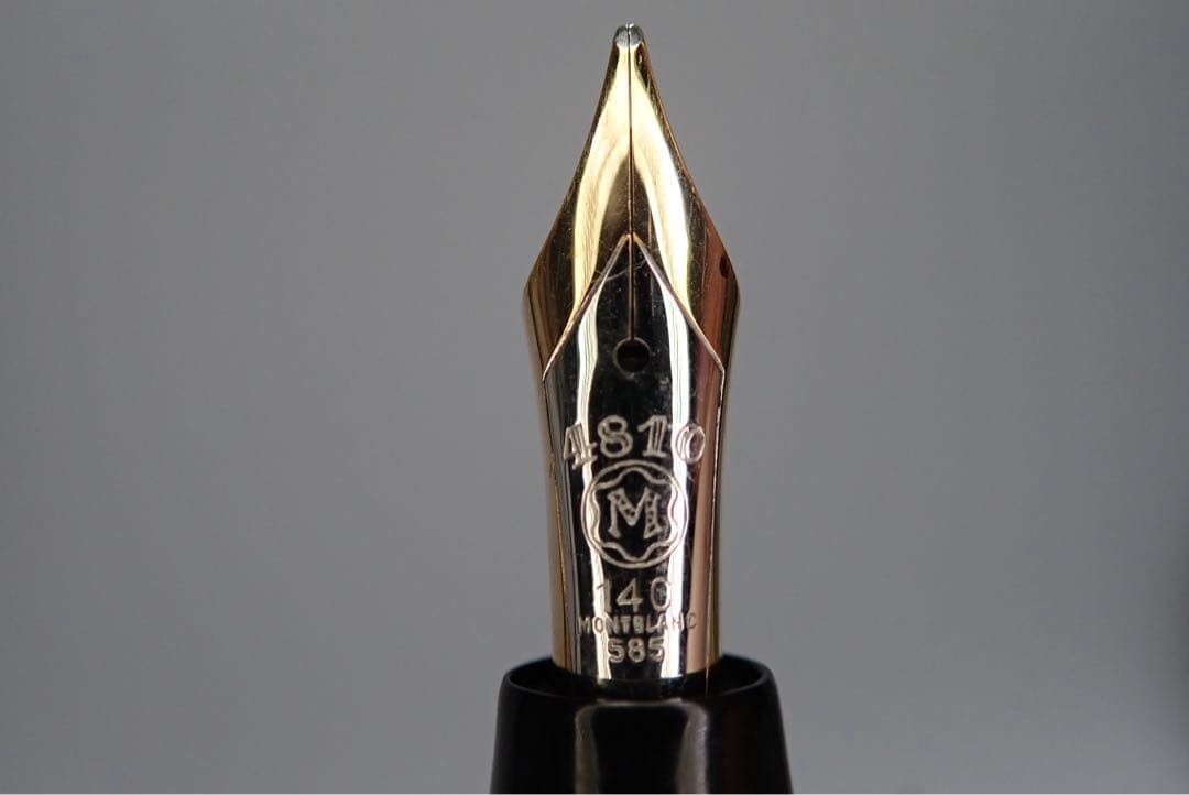 モンブラン｜#744｜ピンストライプゴールド｜吸入方式｜ヴィンテージ