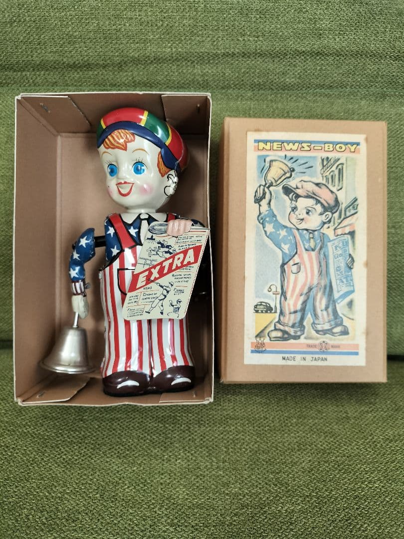 レトロ】北原照久監修 ニュースボーイ 復刻版 ブリキ NEWS-BOY