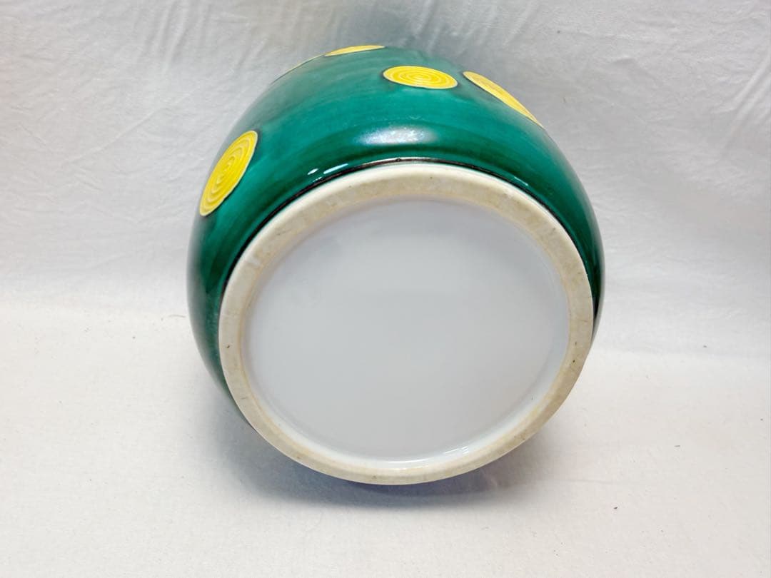 ほぼ未使用 茶道具 平安 祥堂造 青交趾渦文 台子 皆具 淡