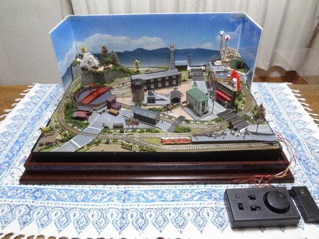 週刊SL鉄道模型 レイアウト・ジオラマ完成品 転車台ライト点灯PWケースNゲージ