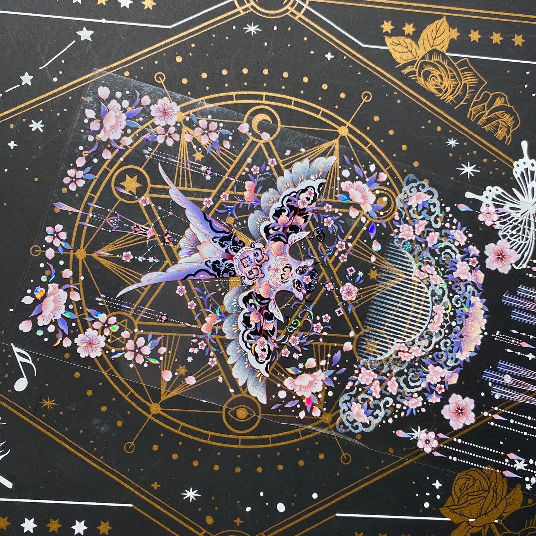 9174】海外 マステ 巻 貝殻光マスキングテープ 半透明 古風装飾系