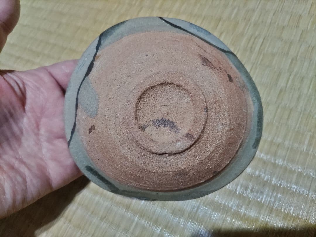 古唐津皮鯨向付呼継2片