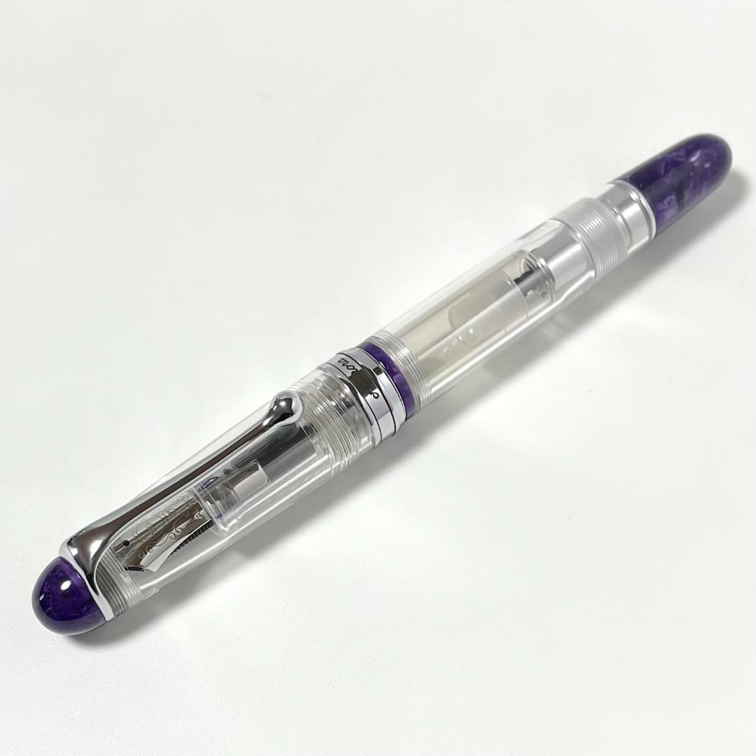 【ほぼ未使用】アウロラ 88 ミネラーレ アメジスト 万年筆 EF（極細）