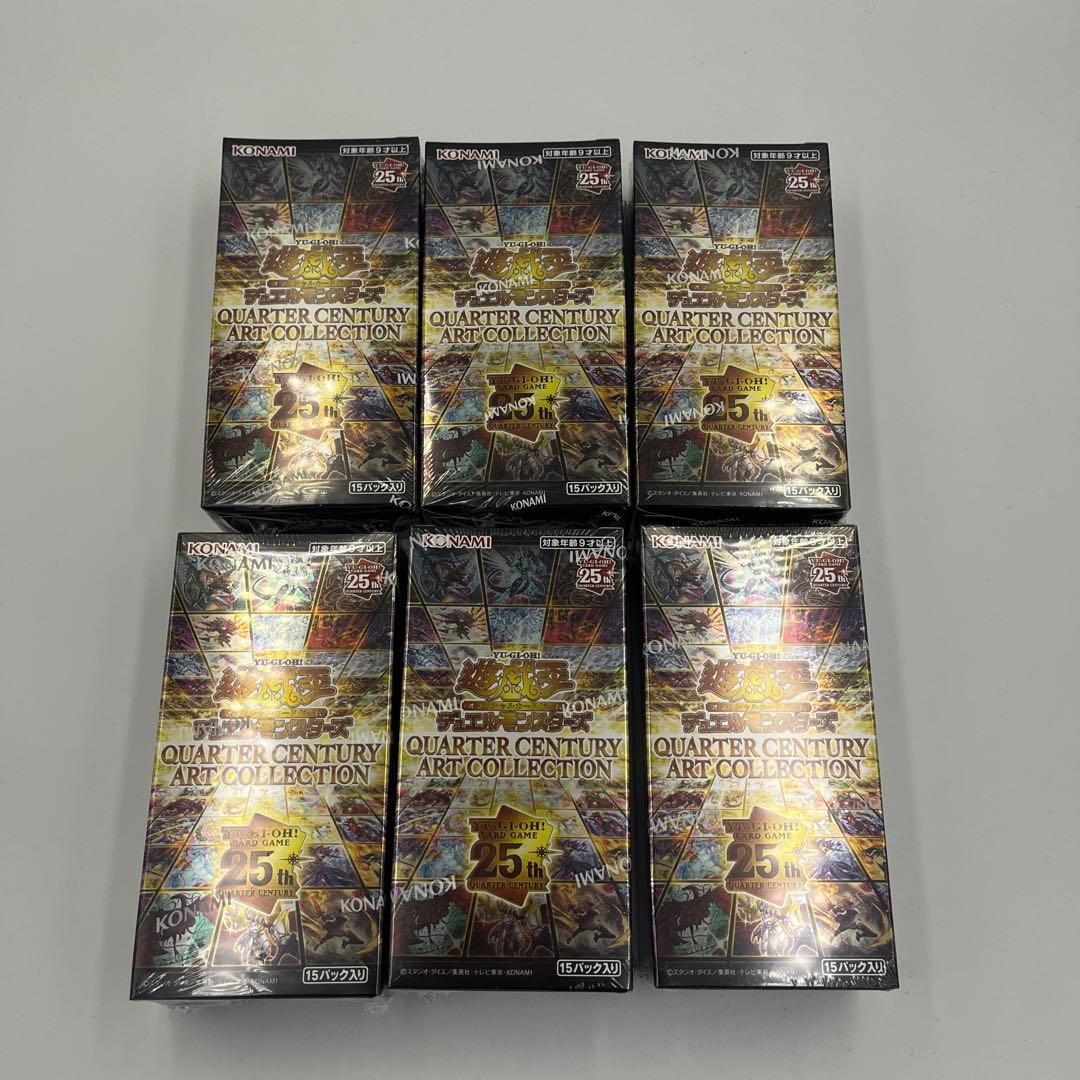 遊戯カードクォーターセンチュリーアートコレクション6BOXシュリンク