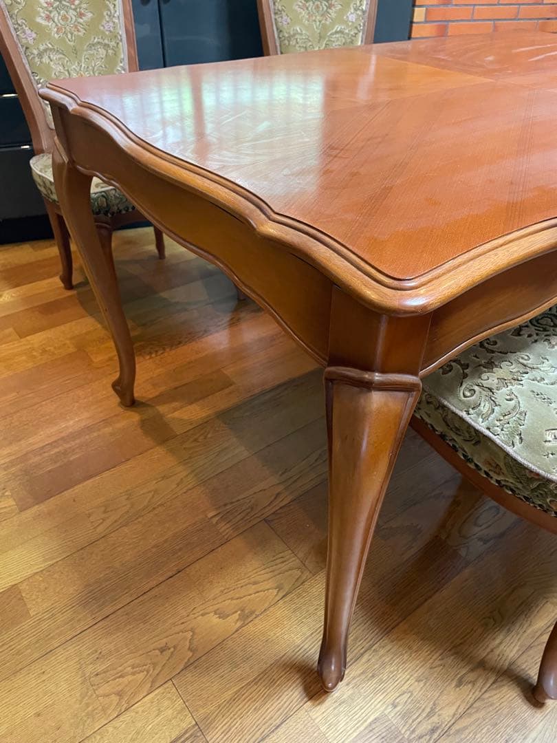 希少！　マルニ家具　アンティーク　伸長式　ダイニングテーブル　エクステンション