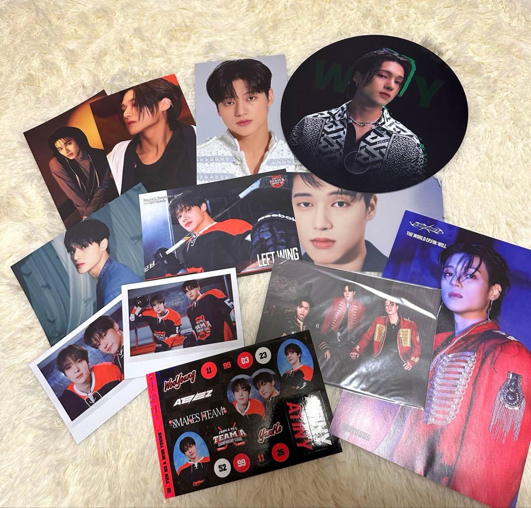 ateez ウヨン WOOYOUNG トレカ トレカセット - メルカリ