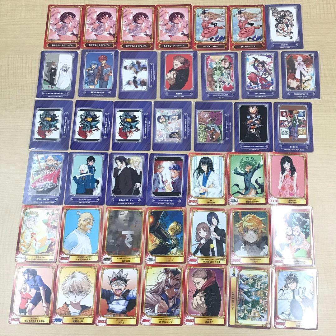 ➀ジャンプフェア アニメイト 2016~2025 特典 色紙 カード 約264枚