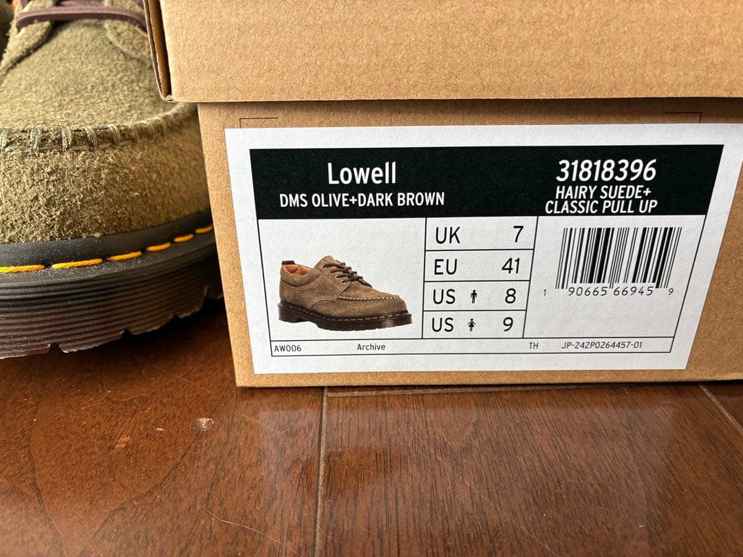 靴 Dr.Martens Lowell \"Olive/Dark Brown\"