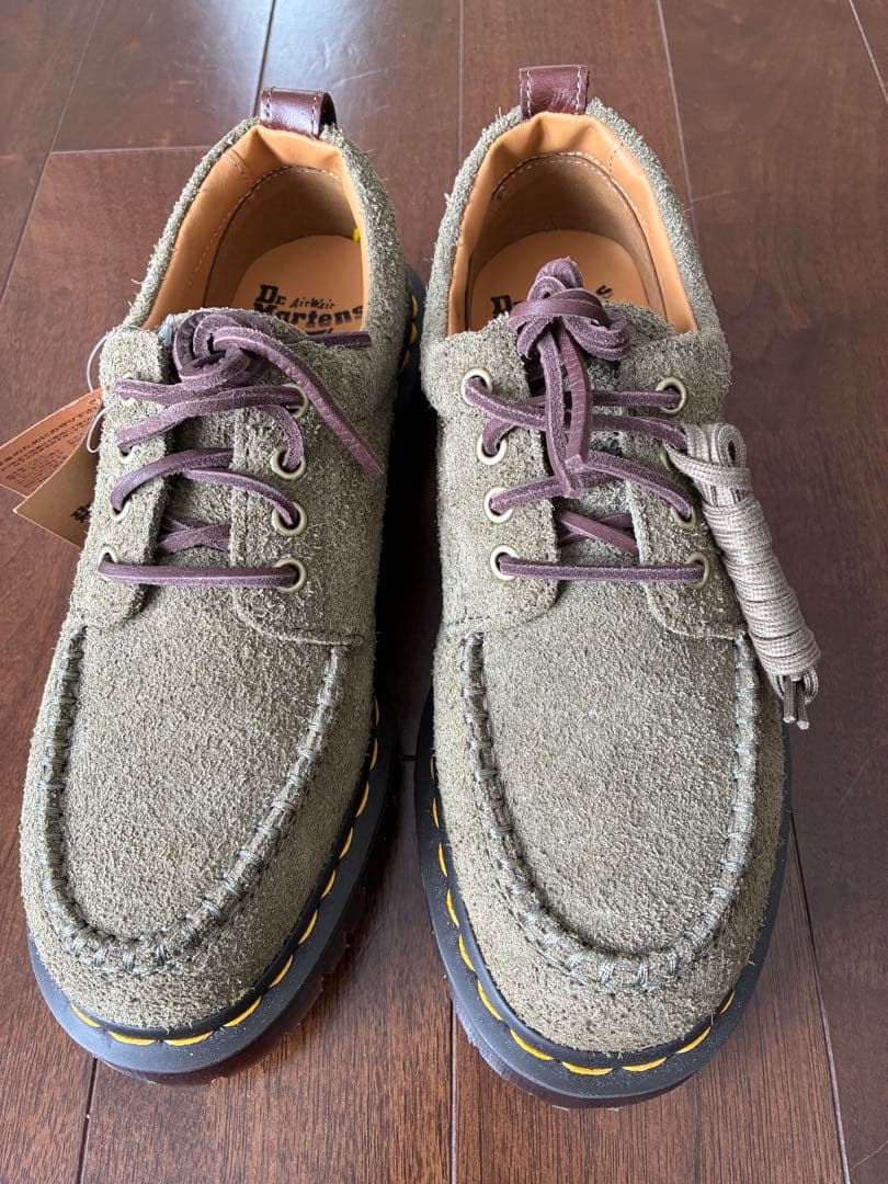 靴 Dr.Martens Lowell \"Olive/Dark Brown\"