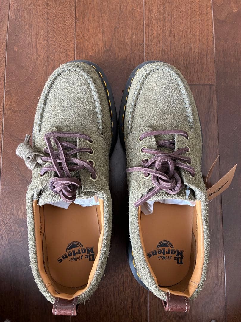 靴 Dr.Martens Lowell \"Olive/Dark Brown\"