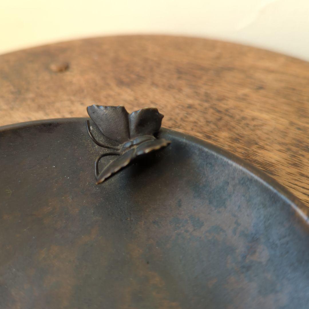 【民藝】【民芸】香炉 【猫】【蝶】