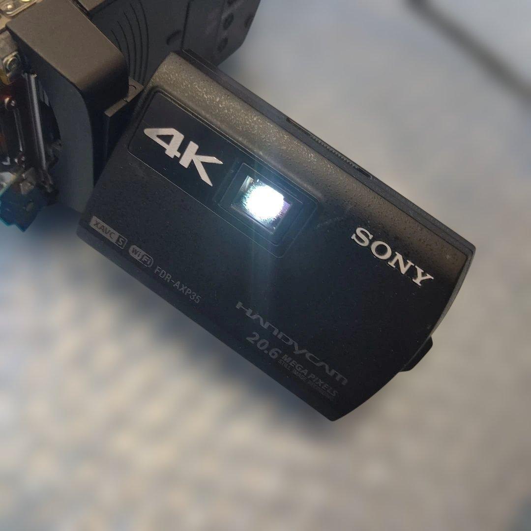 SONY FDR-AXP35 4Kビデオカメラと修理パーツ 訳あり