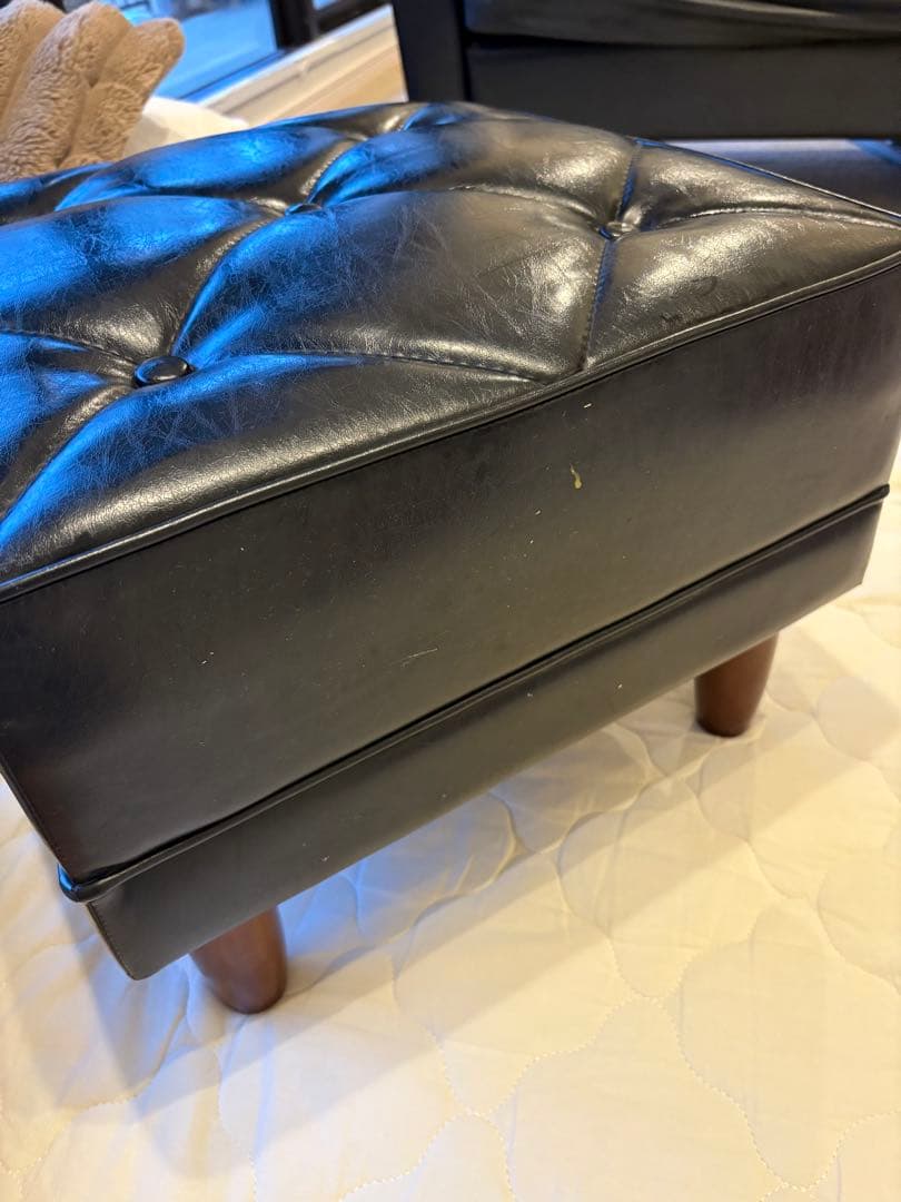 カリモク60 オットマン スタンダード ブラック スツール Kチェア