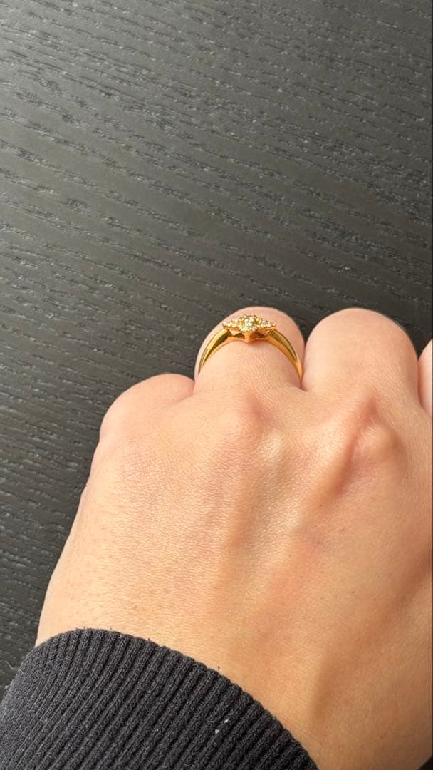 K18ダイヤモンドリング