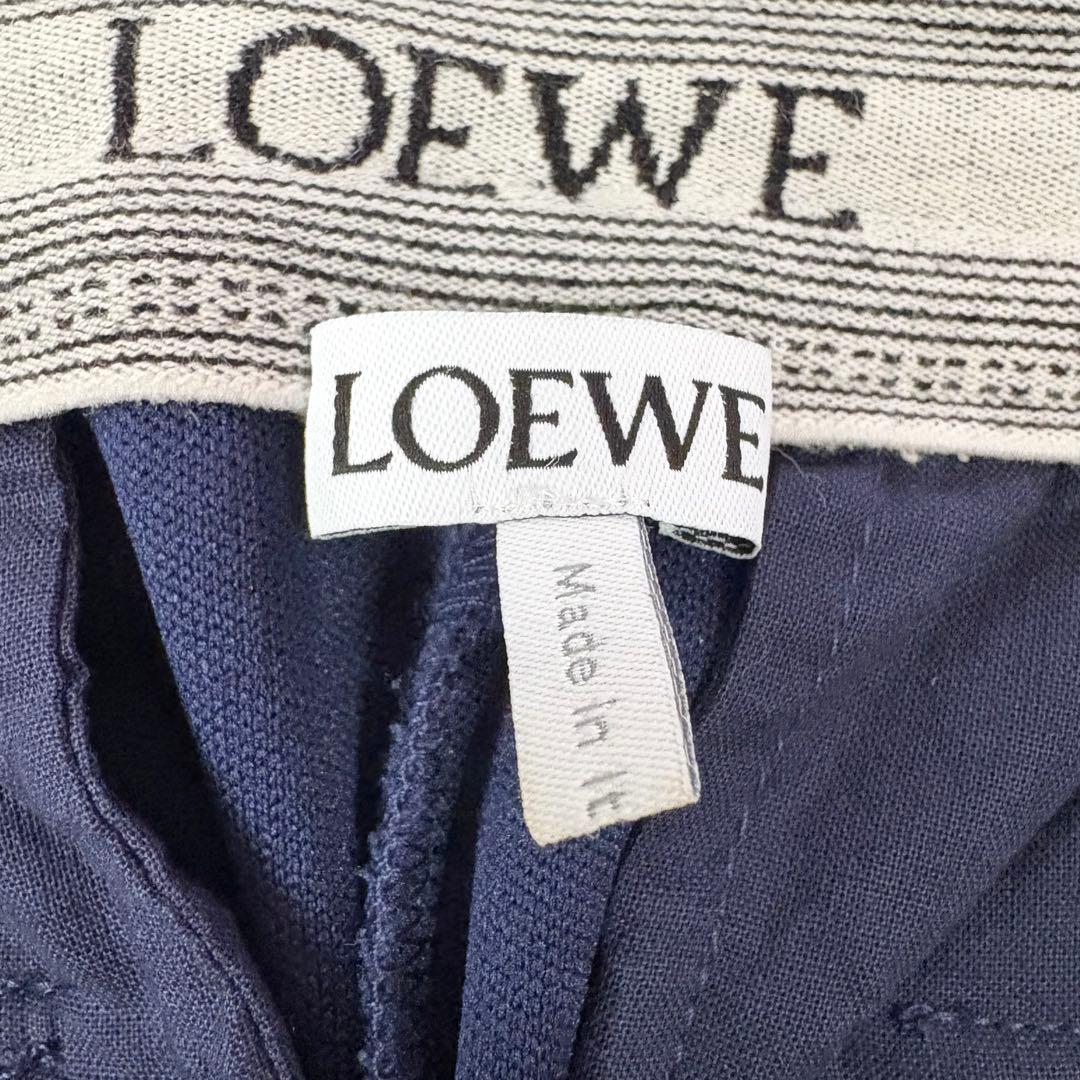 LOEWE(ロエベ) アナグラム トラックカーゴパンツ ネイビー XS　刺繍