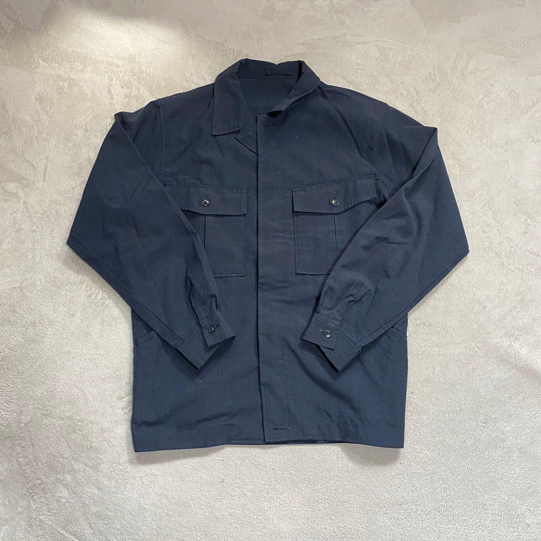 70s 国鉄 制服 ナッパ服 上下 セットアップ 夏服 ネイビー S M - メルカリ