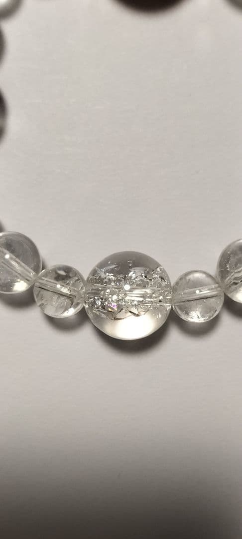 まさ　希少大珠ライモナイトインクォーツ18ミリ　大珠アイリスクォーツ