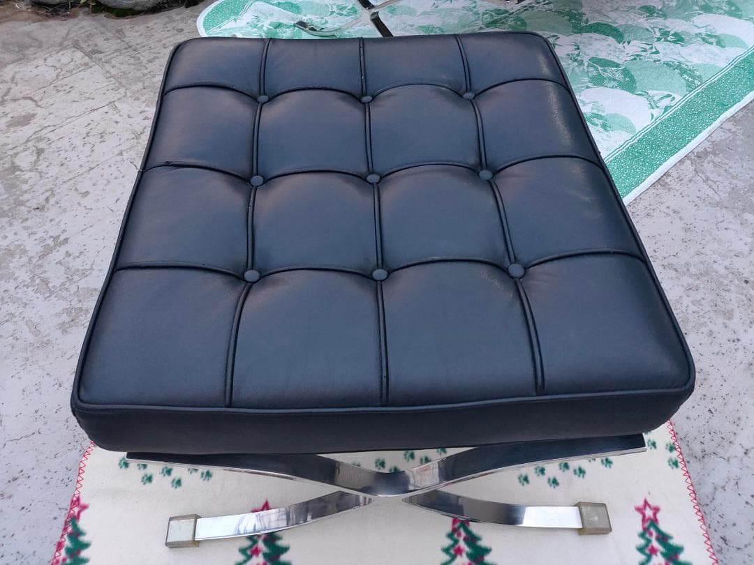 【送料込み】本革☆バルセロナチェア スツールA☆リプロダクト☆美品