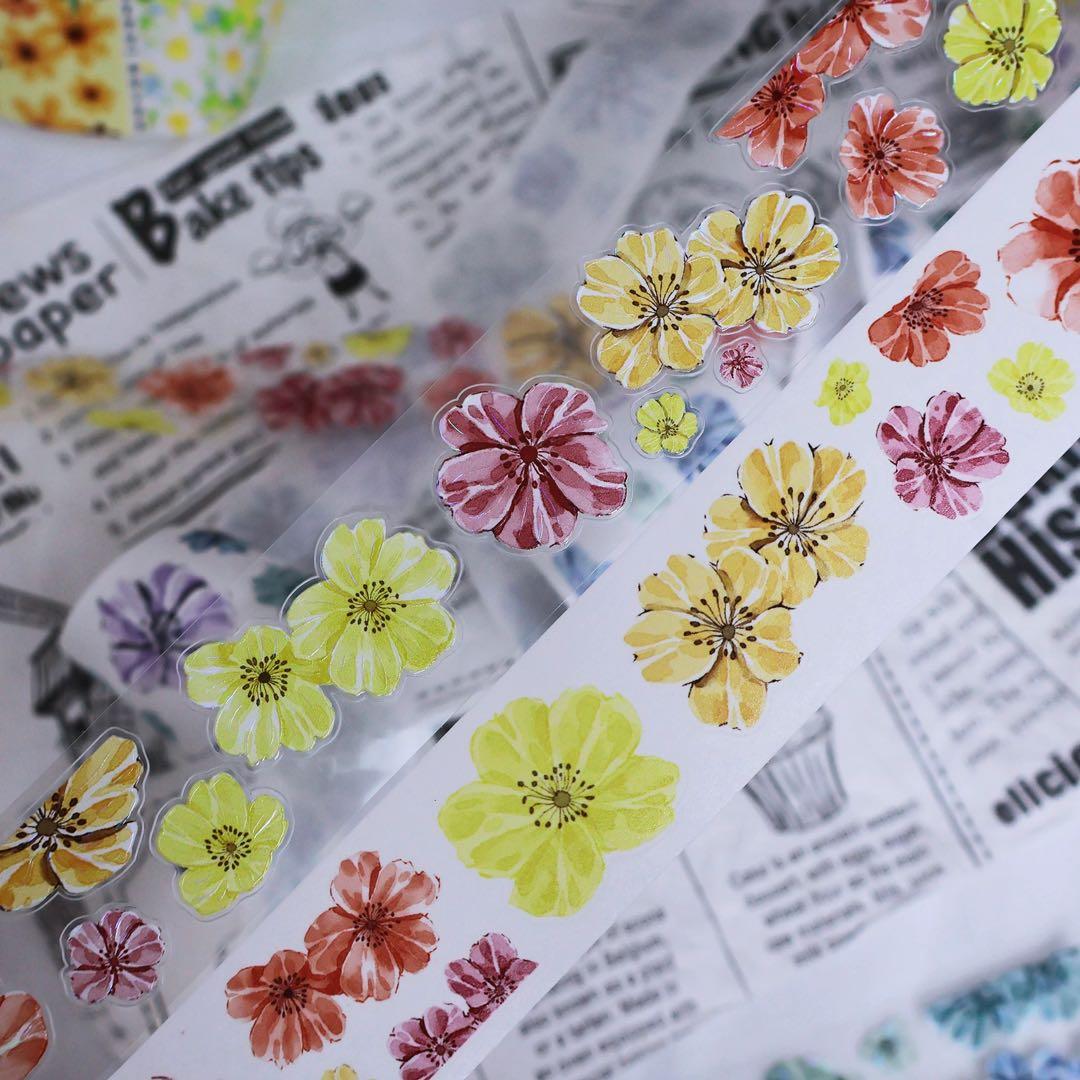 繁花文创《花漾集》海外マスキングテープ　マステ 【2658】