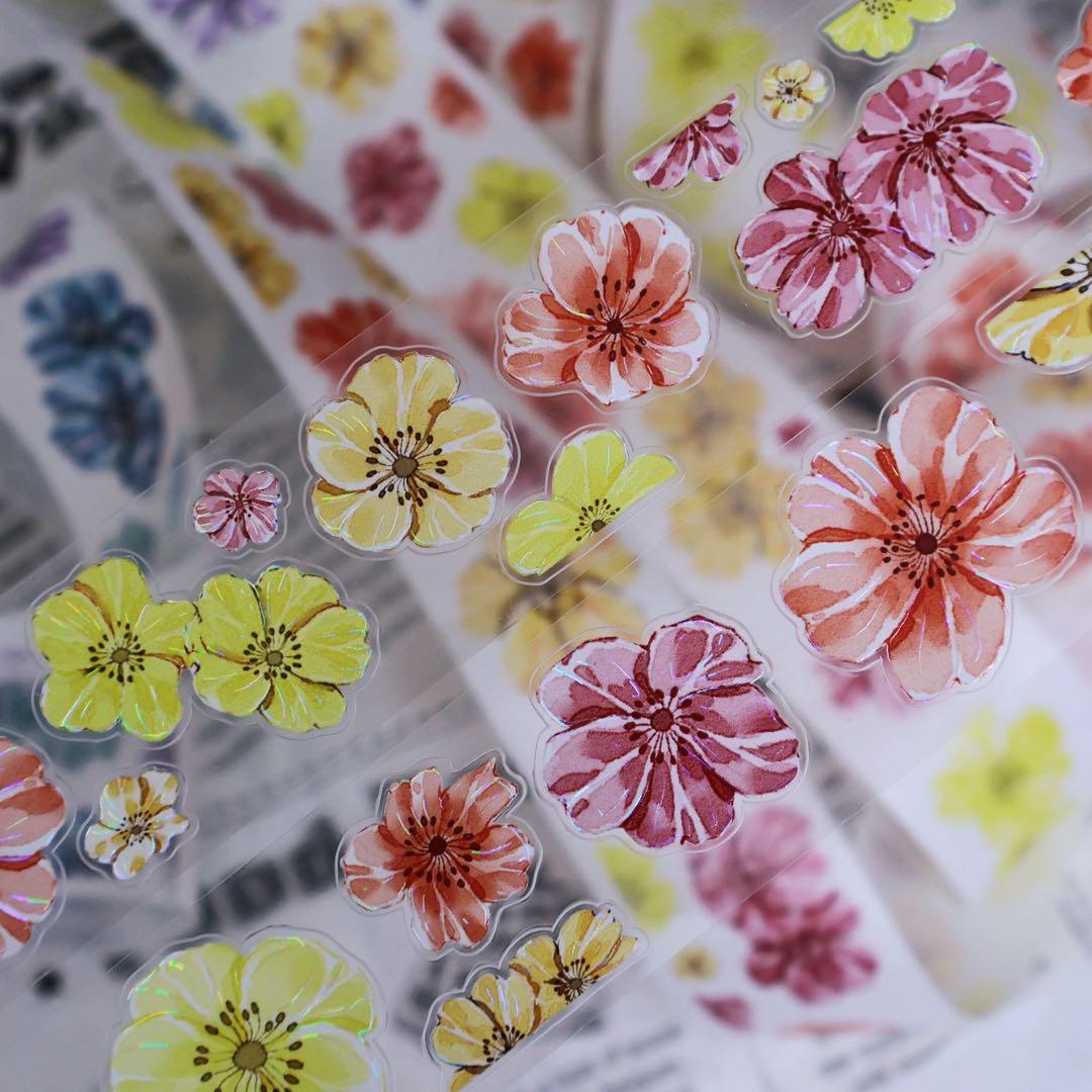 繁花文创《花漾集》海外マスキングテープ　マステ 【2658】