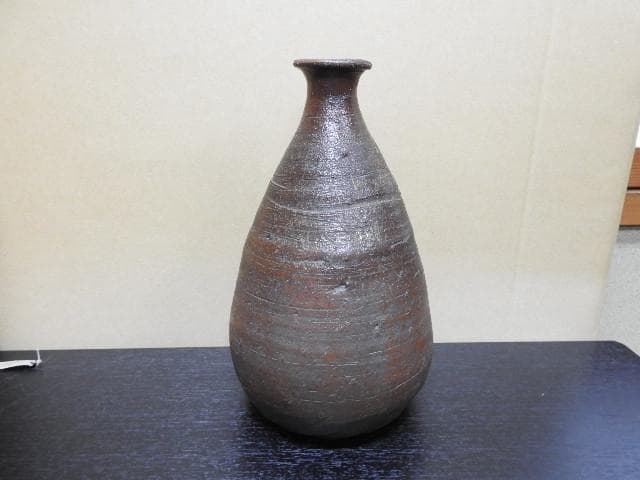 備前舟徳利　保存箱有　MA384