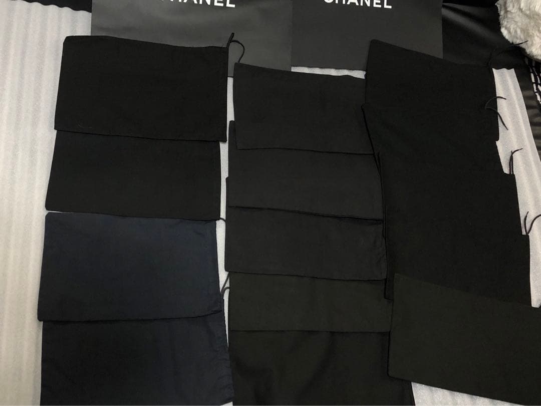 シャネル ロゴ靴紐 ロングブーツ等靴保存袋 ショッパー まとめ売り