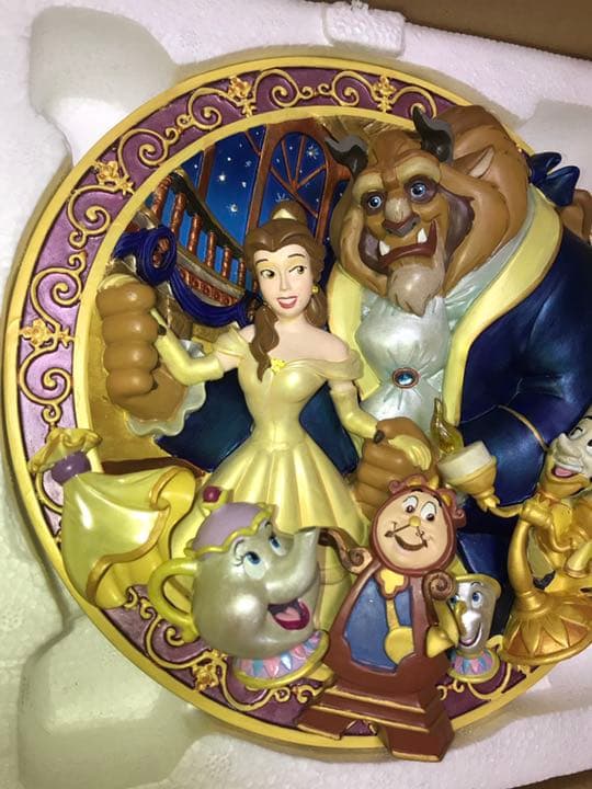 Disney 美女と野獣 ディズニー 立体絵皿 絵皿 3D コレクション