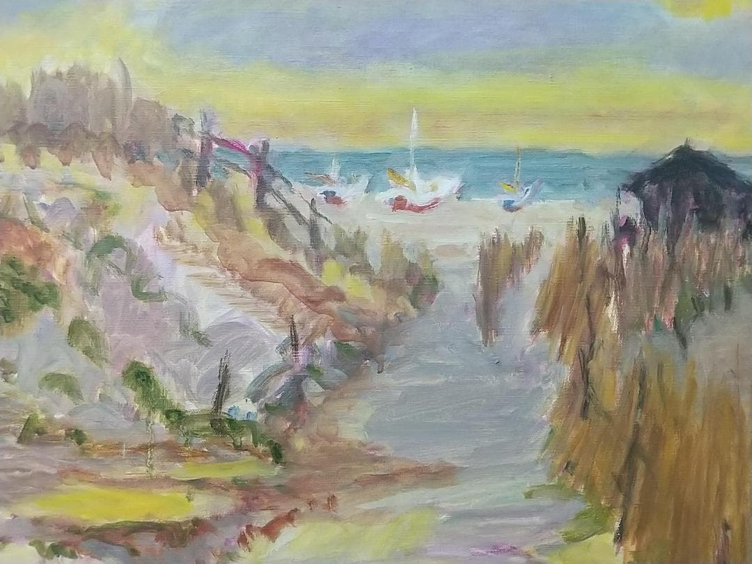 「湘南の午後」P10 油絵 絵画