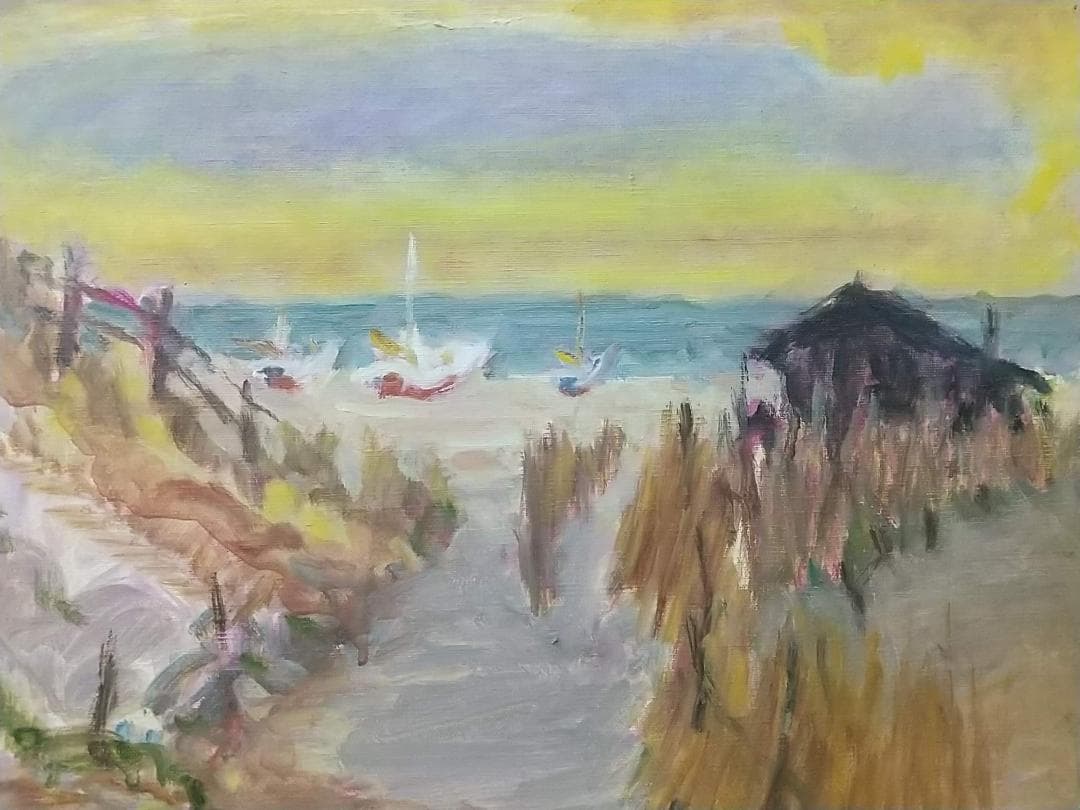 「湘南の午後」P10 油絵 絵画