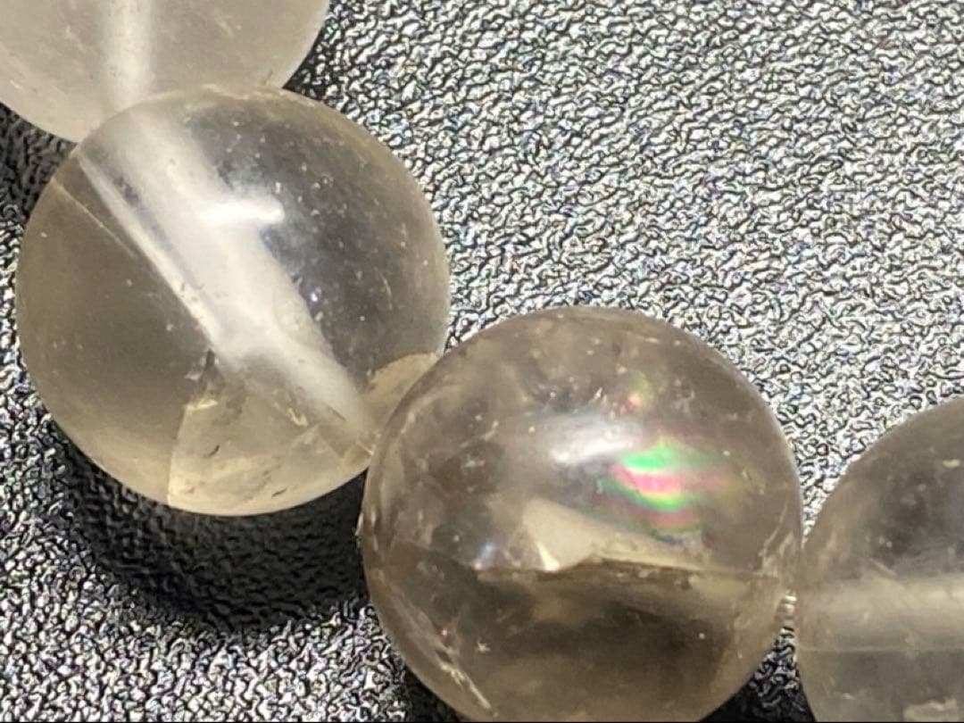 ザギ水晶 19mmザギマウンテンクォーツ　ブレスレット